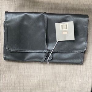 NWT Shiseido Black Cosmetic Bags Minimalist Design